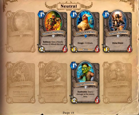 Hearthstone Crafting Choices