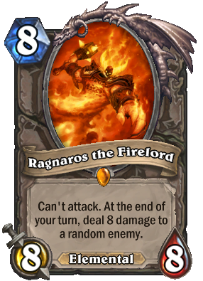 Ragnaros the Firelord: One of the best for Hearthstone Legendary Crafting