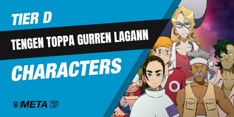 Gurren Lagann character tier list in my opinion