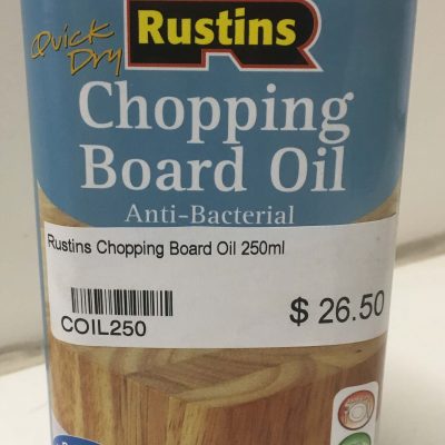 rustins chopping board oil