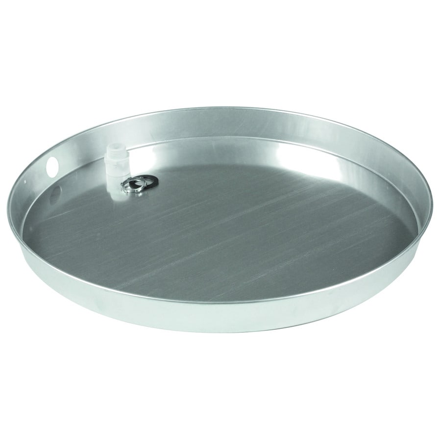 Camco 26 In Aluminum Water Heater Drain Pan With Fitting In The
