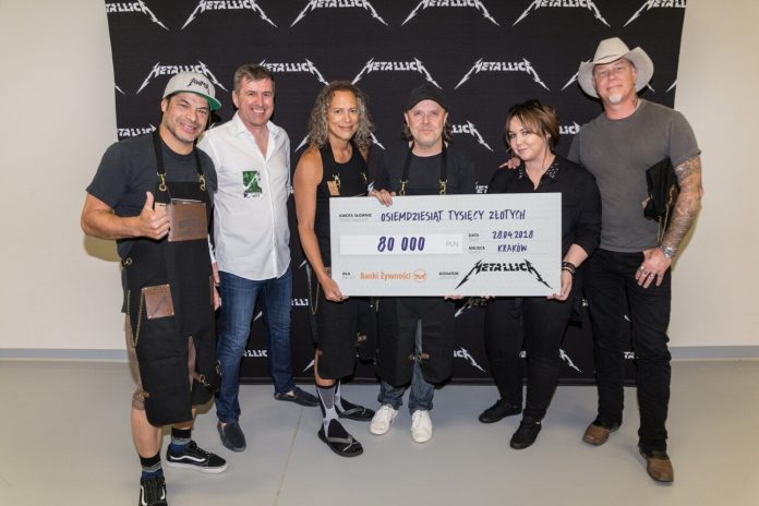 Metallica wspiera Banki Żywności w Polsce