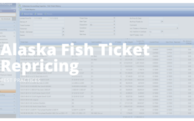 Alaska Fish Ticket Repricing Best Practices