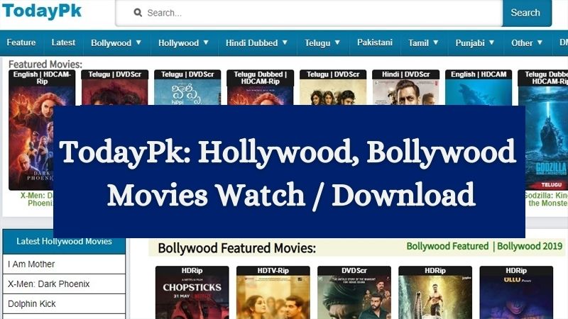 TodayPk 2022: Latest Hollywood, Bollywood, Telugu Movies Watch & Download from TodayPk