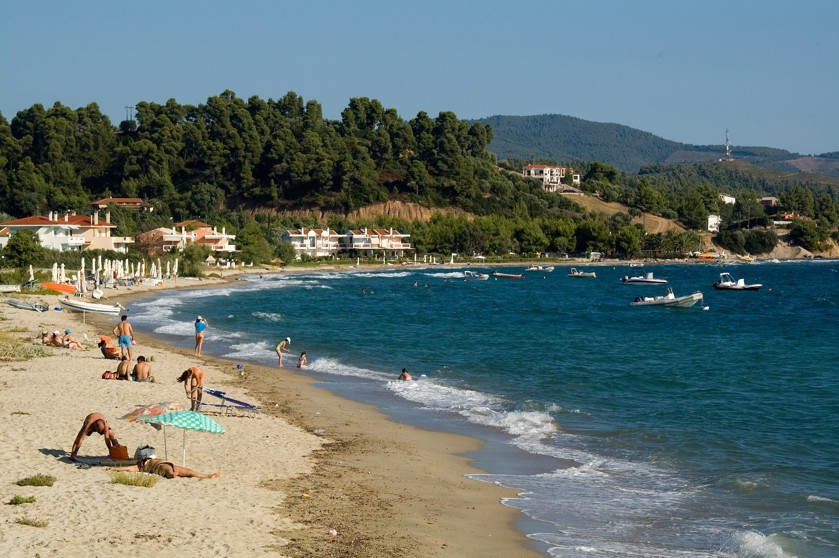 Lagomandra beach, Chalkidiki, Řecko