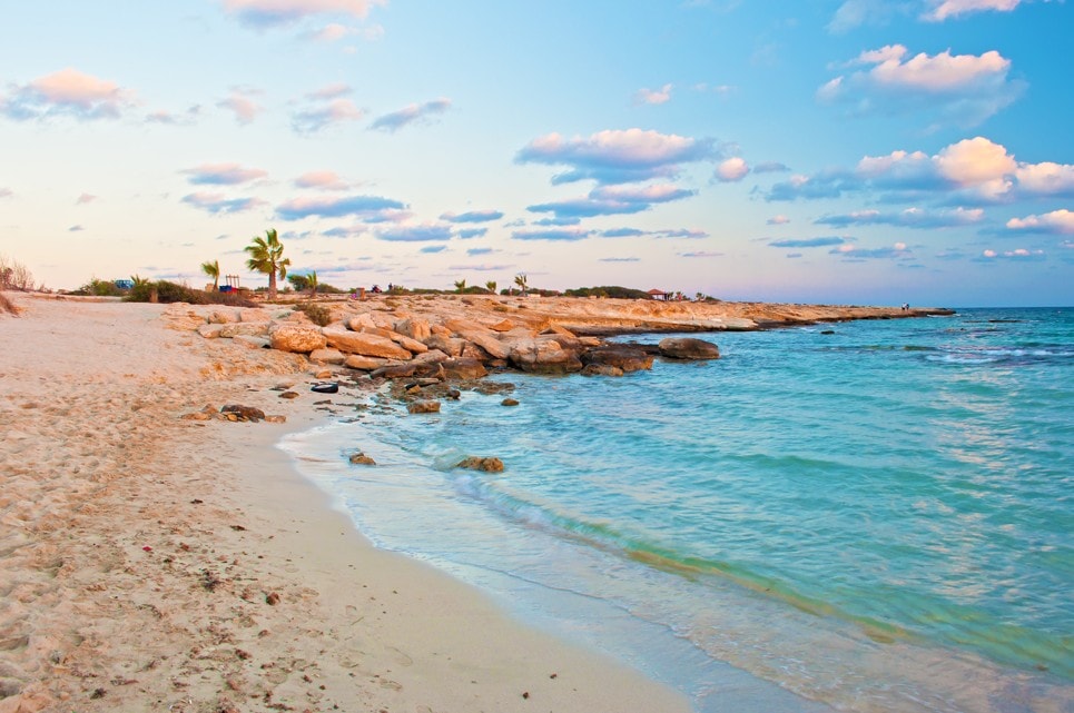 Landa beach in Agia Napa, Kypr