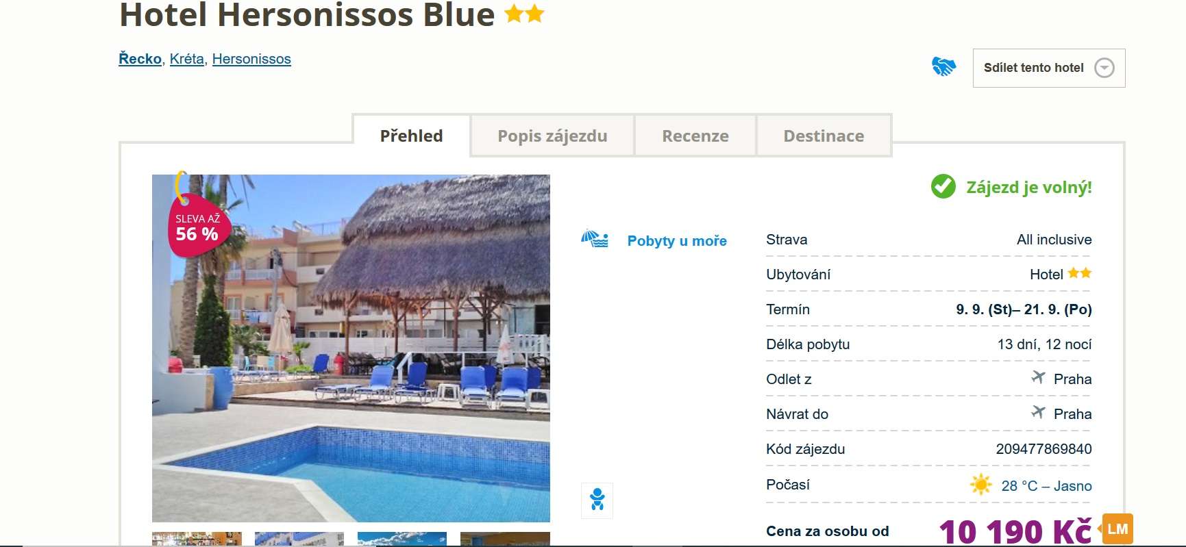 zájezd hersonissos blue