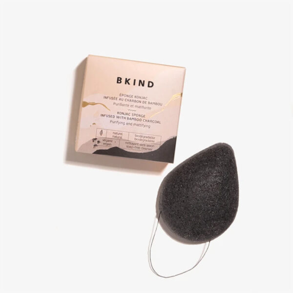 Konjac Facial Sponge Infused with Bamboo Charcoal