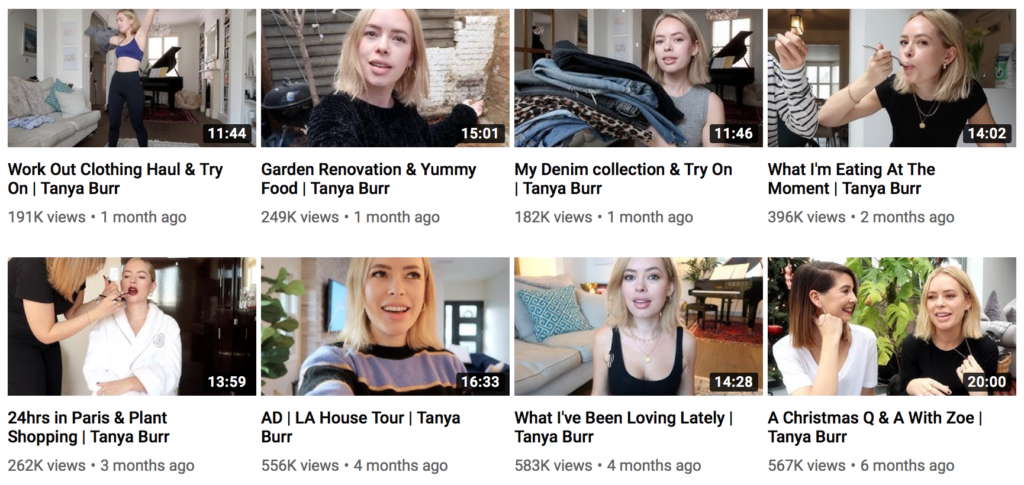 British YouTuber Tanya Burr