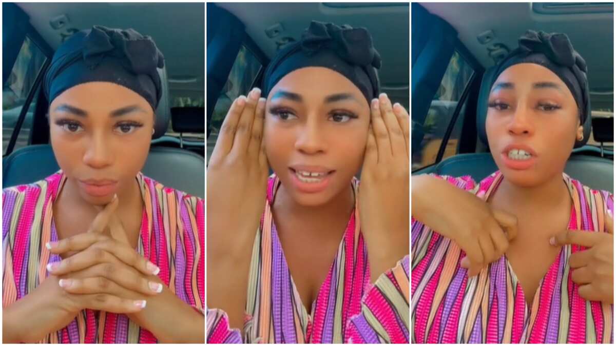 "Ceiling Challenge Goes Wrong": Lady Falls Terribly While Trying  to Hang Phone Up For Waist Dance -