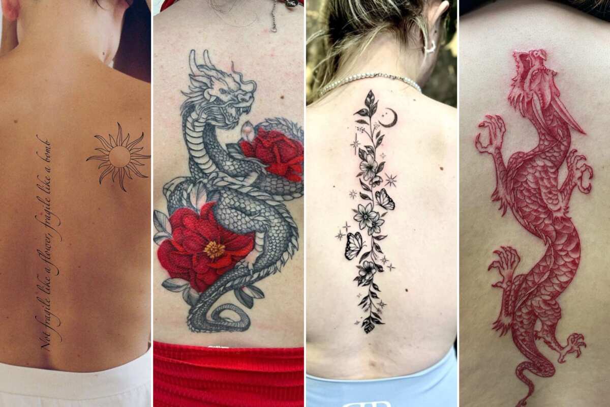 PicoVib | 40+ back tattoos for women that will definitely turn heads