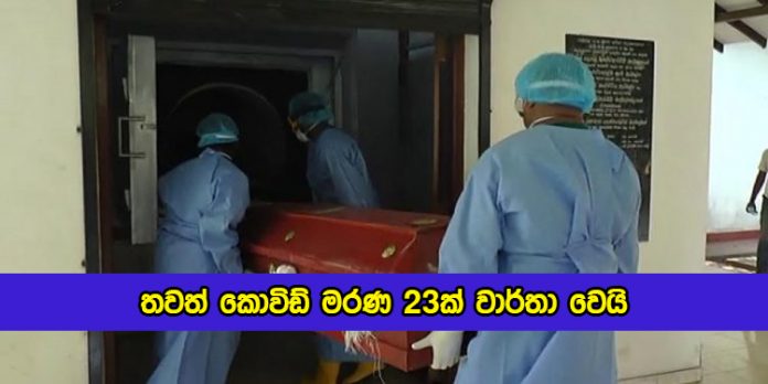 Covid Deaths in Sri Lanka Yesterday - තවත් කොවිඩ් මරණ 23ක් වාර්තා වෙයි