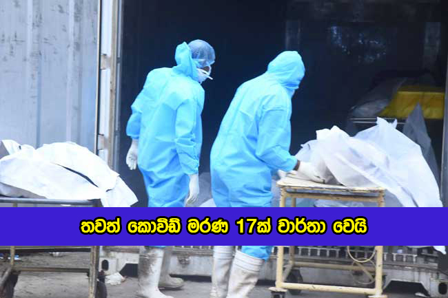 Covid Deaths in Sri Lanka Yesterday - තවත් කොවිඩ් මරණ 17ක් වාර්තා වෙයි