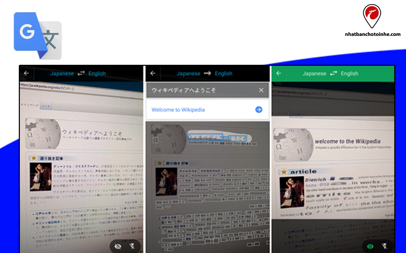 Phần mềm học tiếng Nhật Google Translate