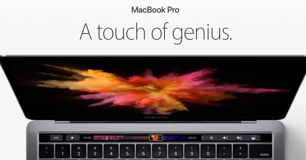 蘋果重新定義觸控？2016 MacBook Pro Touch Bar 讓你自訂控制按鈕！