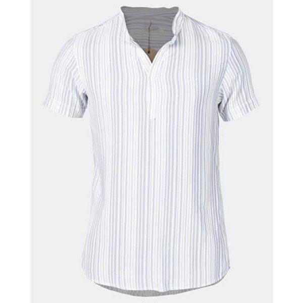 Mandarin Shirt - Retro Stripe - Front