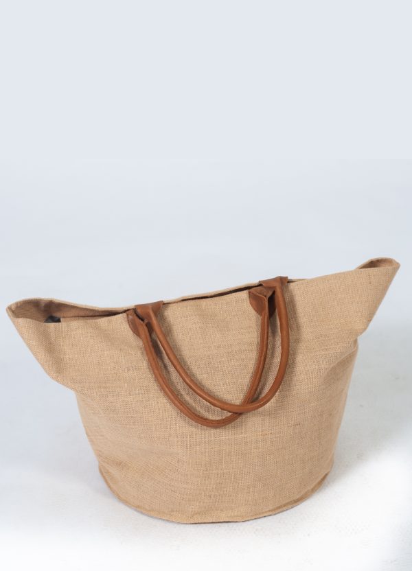 Basket Bag - Sand & Hazel - Front