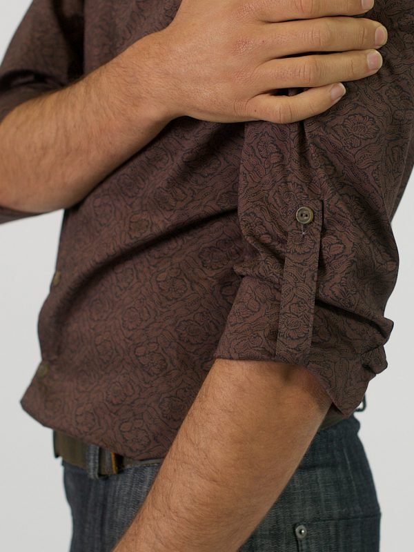 Formal Cotton Shirt - Brown Malva - Detail 4