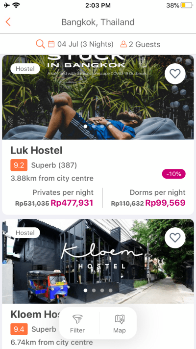 aplikasi booking hotel murah hostelworld
