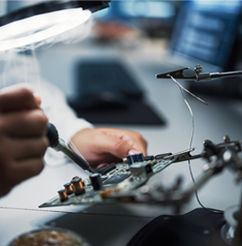 Soldering a tech board