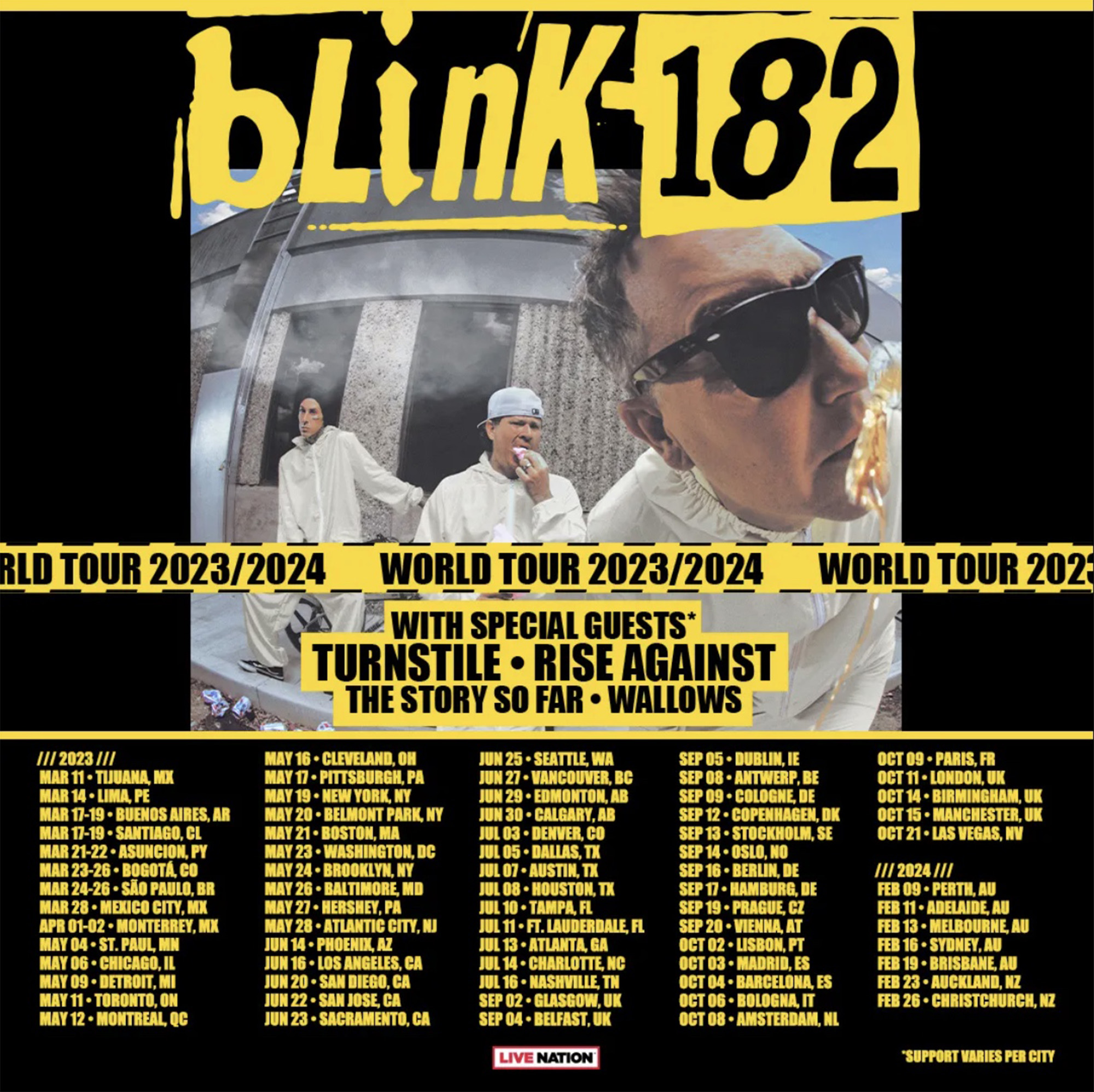 blink 183 tour