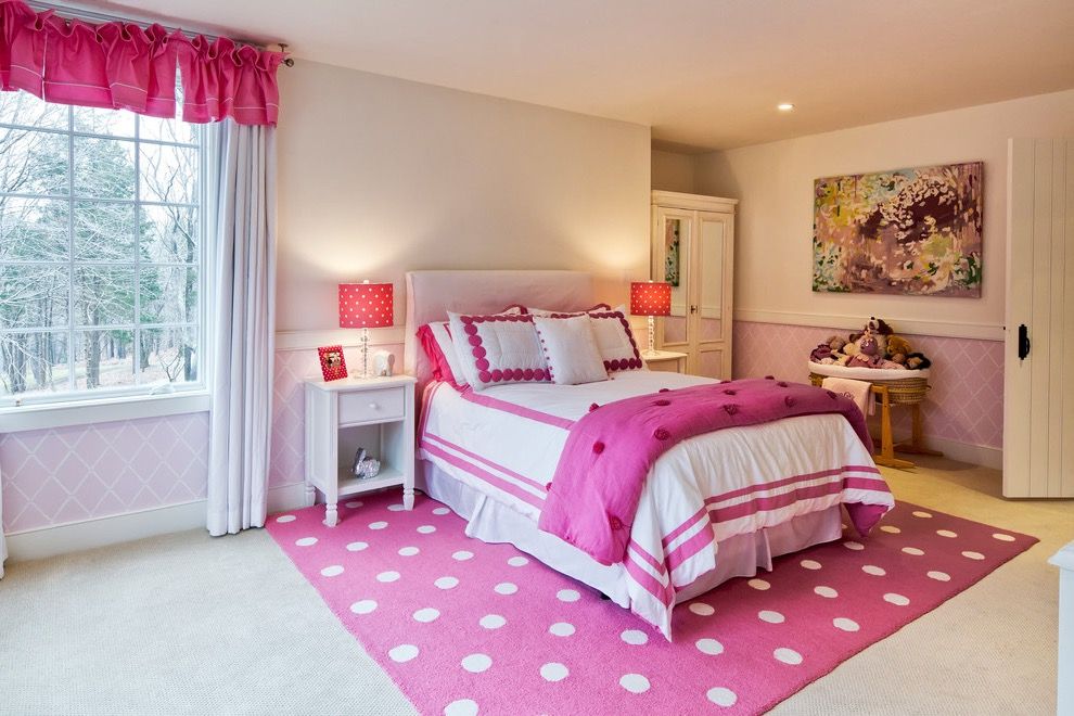 Beauty Kids Bedroom With Pink Rug Colors Decor (Photo 1 of 10)