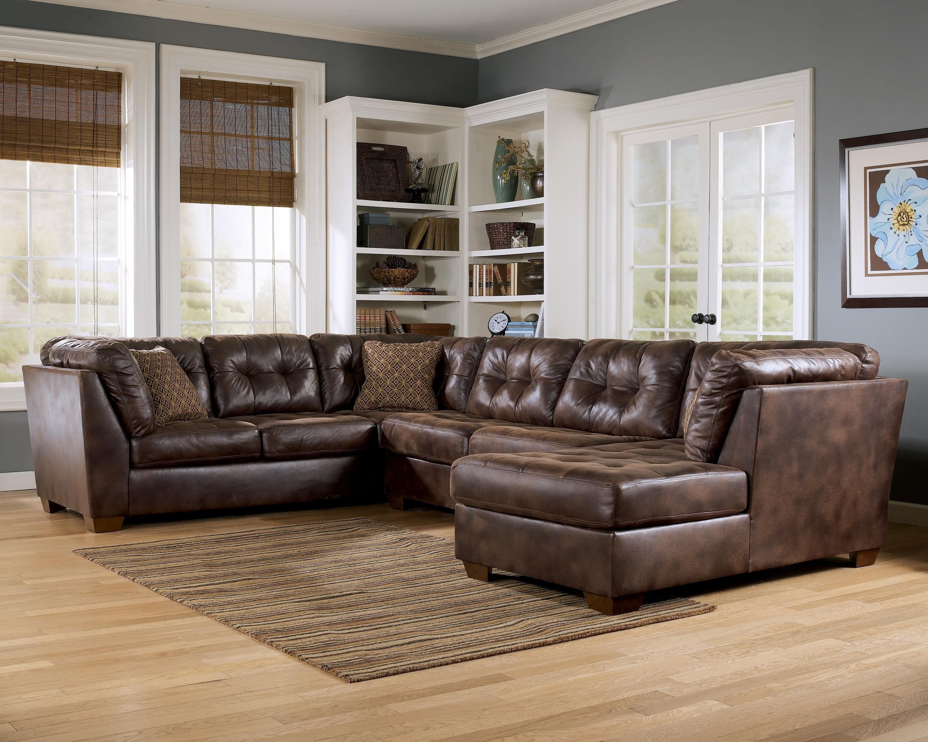 Furniture: Interesting Living Room Interior Using Large Sectional With Regard To U Shaped Leather Sectional Sofa (Photo 7 of 20)