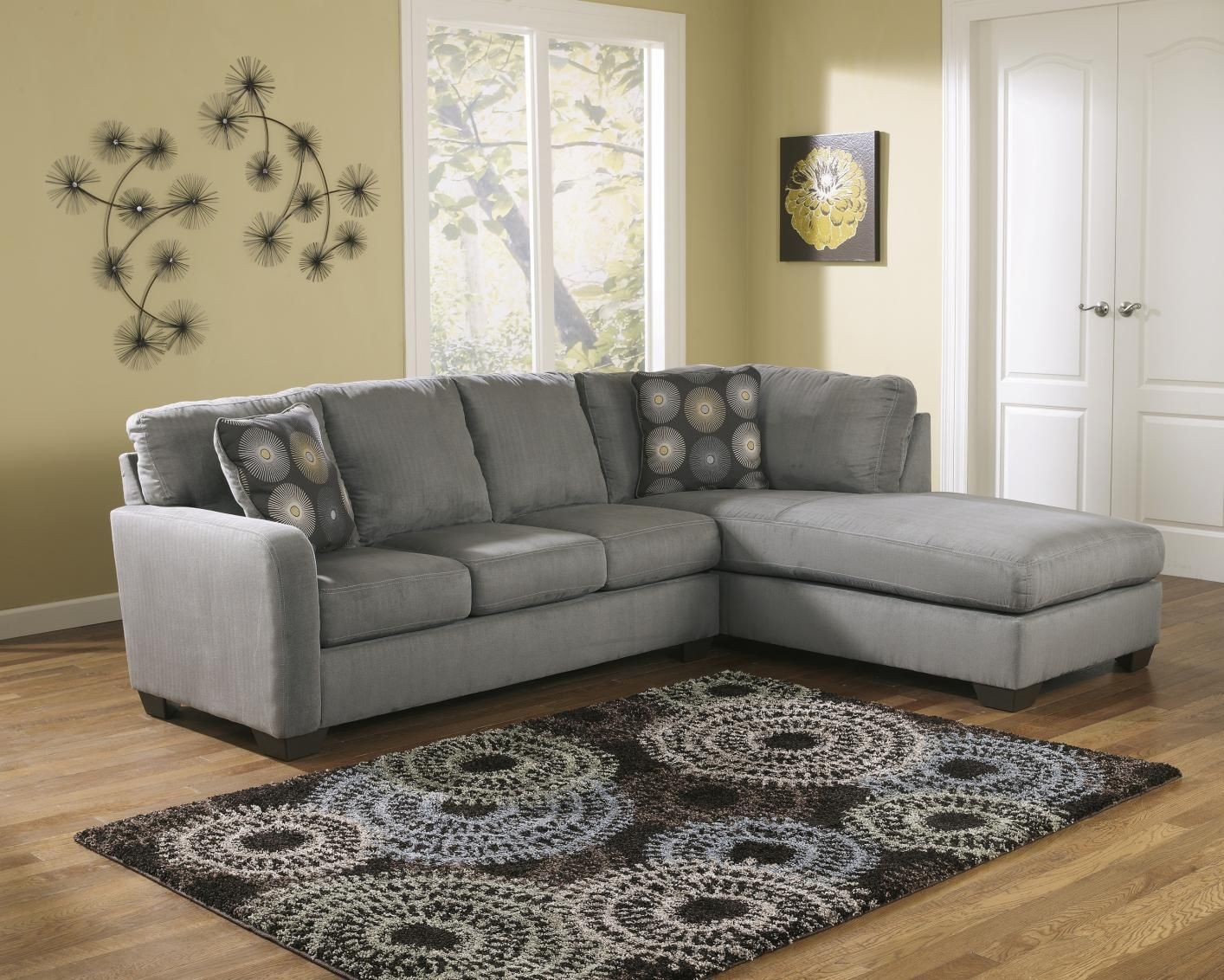 Grey Fabric Sectional Sofa – Steal A Sofa Furniture Outlet Los For Sectional Sofas Los Angeles (Photo 1 of 20)