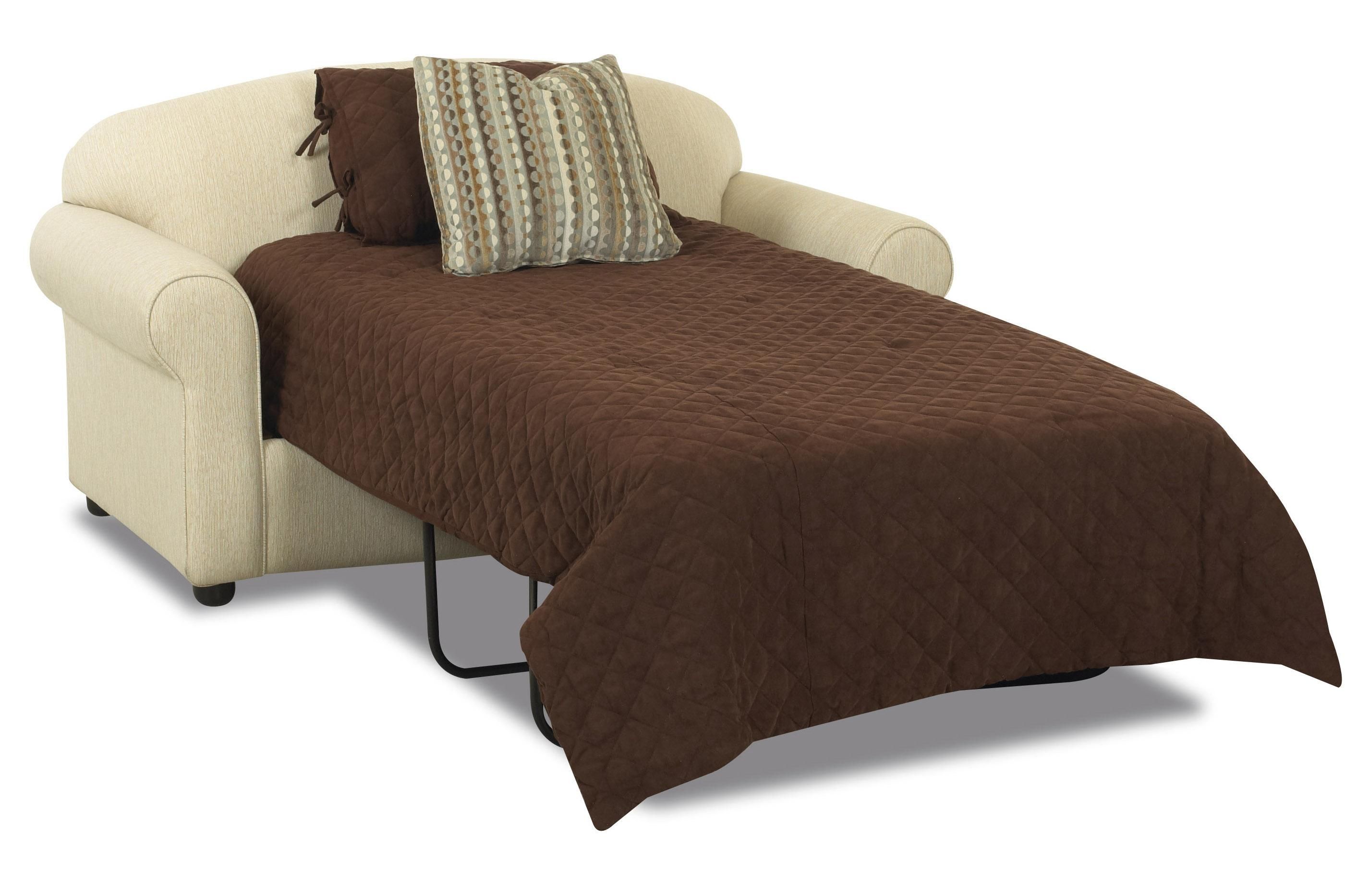 Klaussner Possibilities Innerspring Twin Sleeper Loveseat – Dunk Intended For Twin Sleeper Sofa Chairs (Photo 15 of 20)