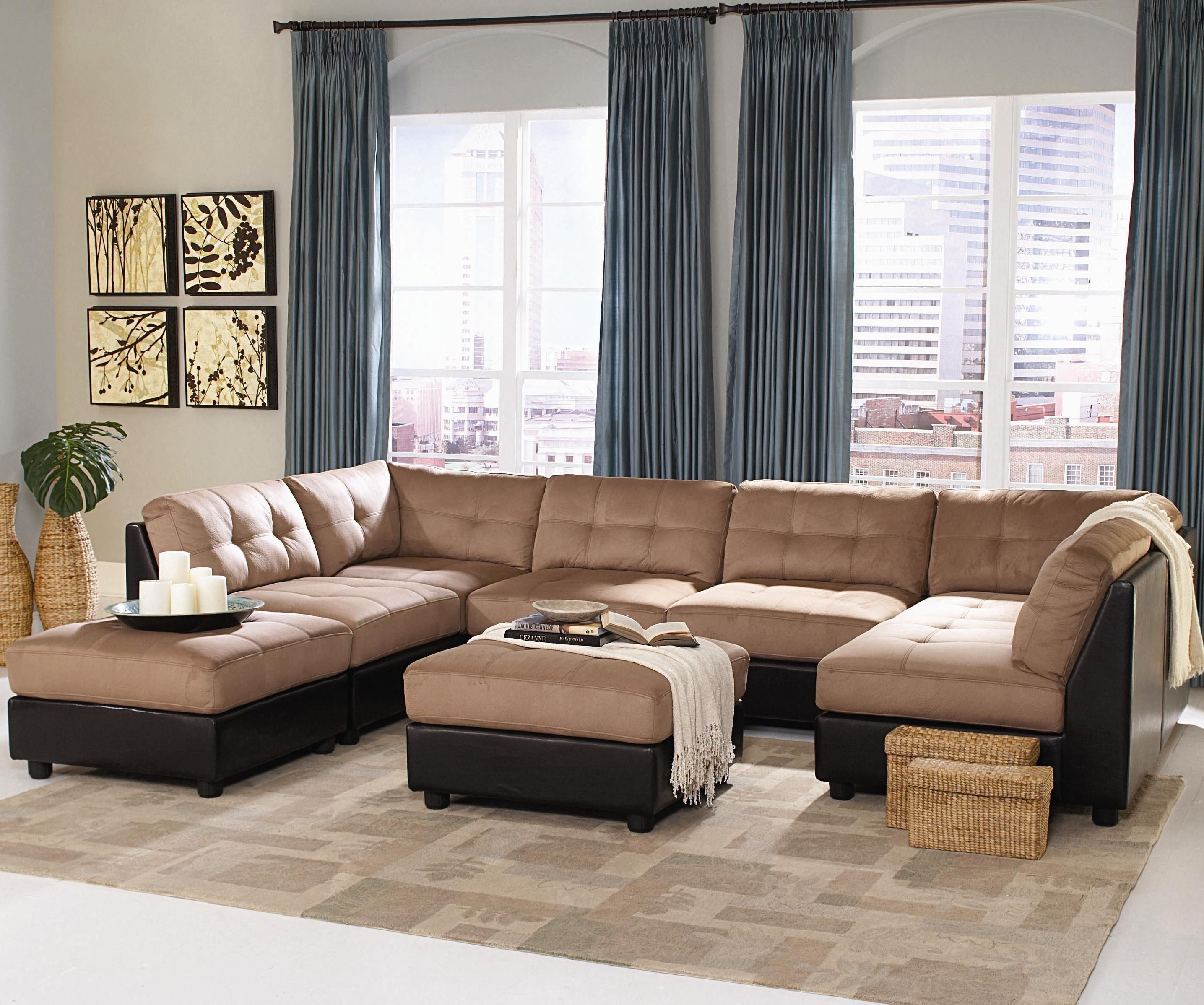 Living Room Leather Sectional Sets Set 3 Piece | Eiforces Regarding Traditional Sectional Sofas Living Room Furniture (Photo 10 of 20)
