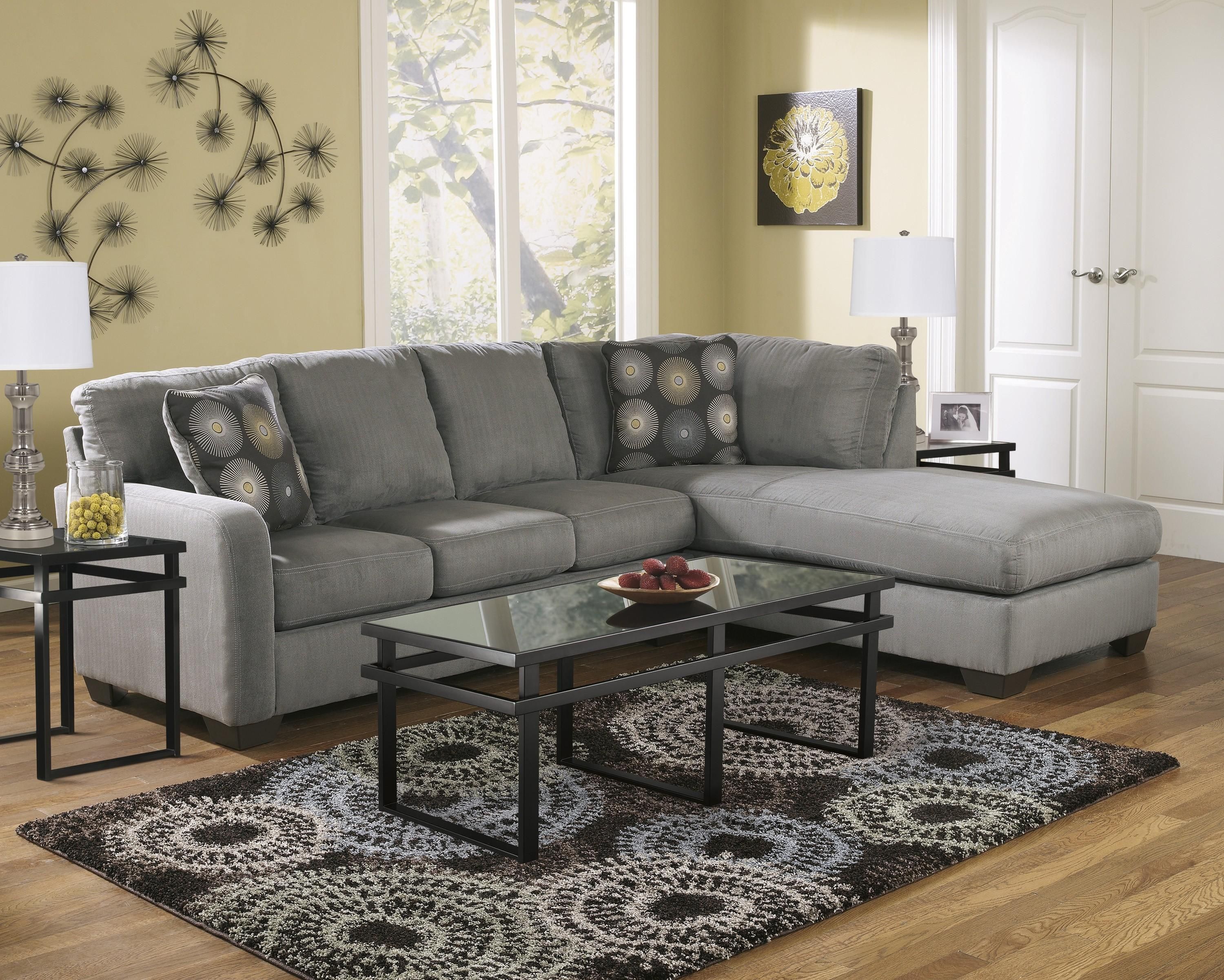 Zella Charcoal 2 Piece Sectional Sofa For $545.00 – Furnitureusa Intended For Small 2 Piece Sectional (Photo 2 of 20)
