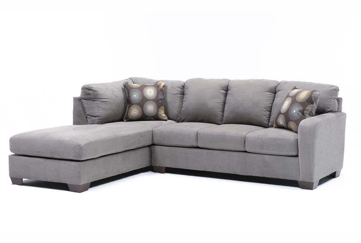 Zella Charcoal 2 Piece Sectional W/laf Chaise – Living Spaces For Small 2 Piece Sectional (Photo 12 of 20)