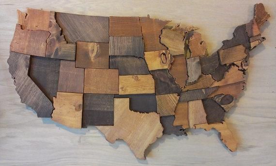 Featured Photo of Wood Map Wall Art