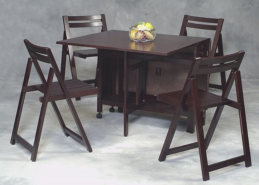 Featured Photo of Black Folding Dining Tables And Chairs