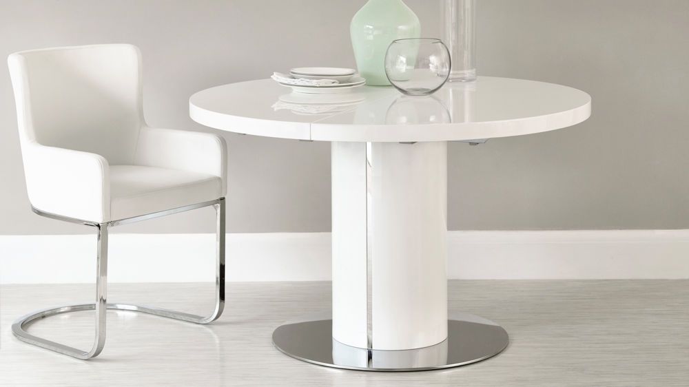 Featured Photo of Round High Gloss Dining Tables