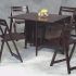 Black Folding Dining Tables and Chairs