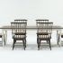Candice Ii 7 Piece Extension Rectangular Dining Sets With Uph Side Chairs