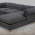 Tufted Sectional Sofa Chaise