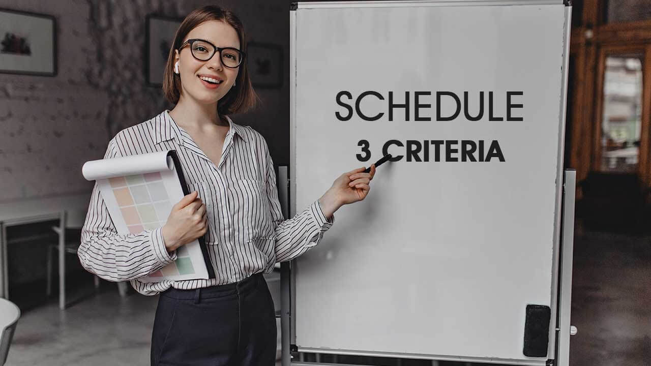 What does Schedule 3 Criteria mean