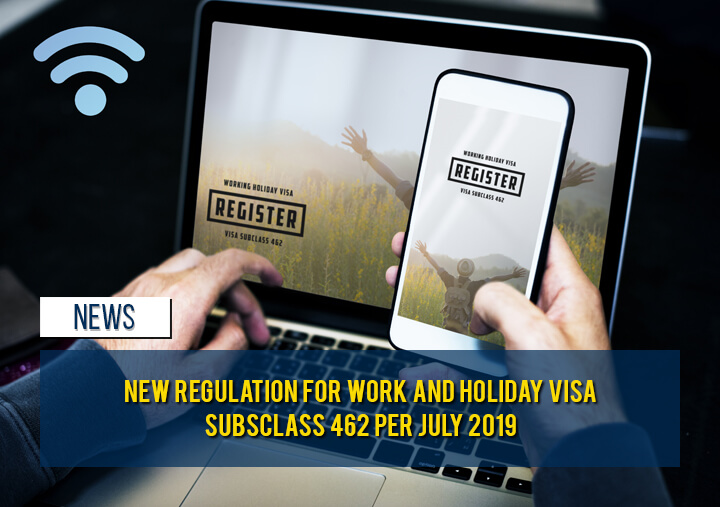 New Regulation for Work and Holiday Visa (subclass 462)