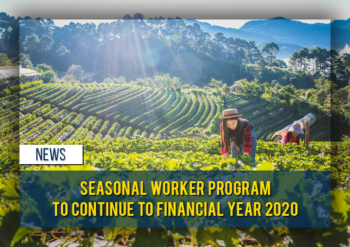 Seasonal Worker Program to Continue to Financial Year 2020