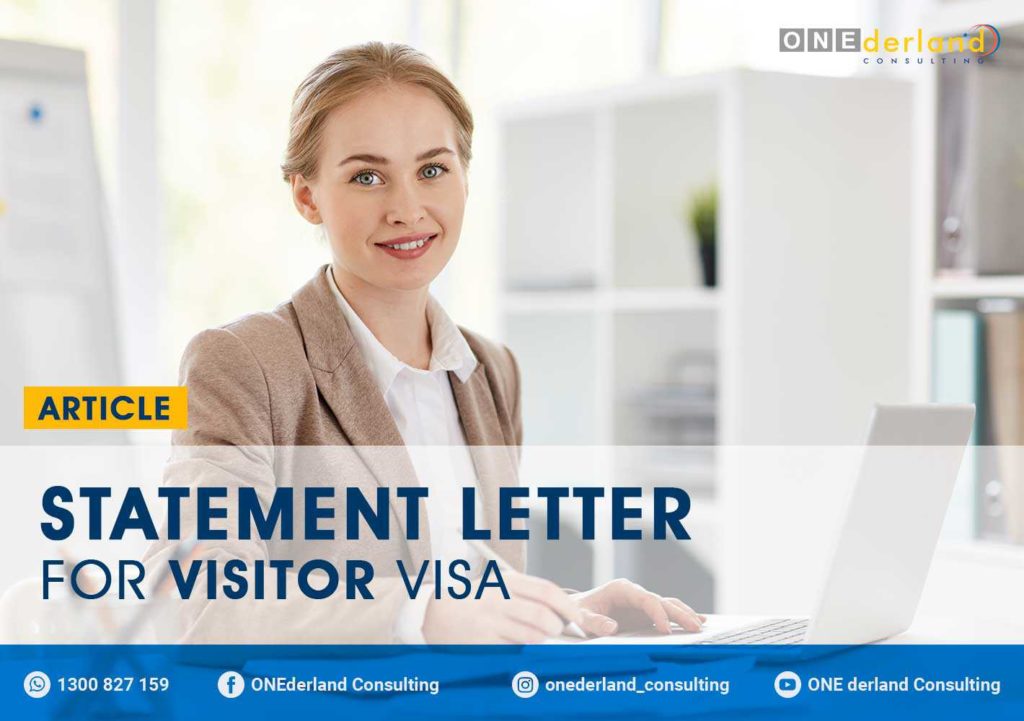 Statement Letter For Visitor Visa