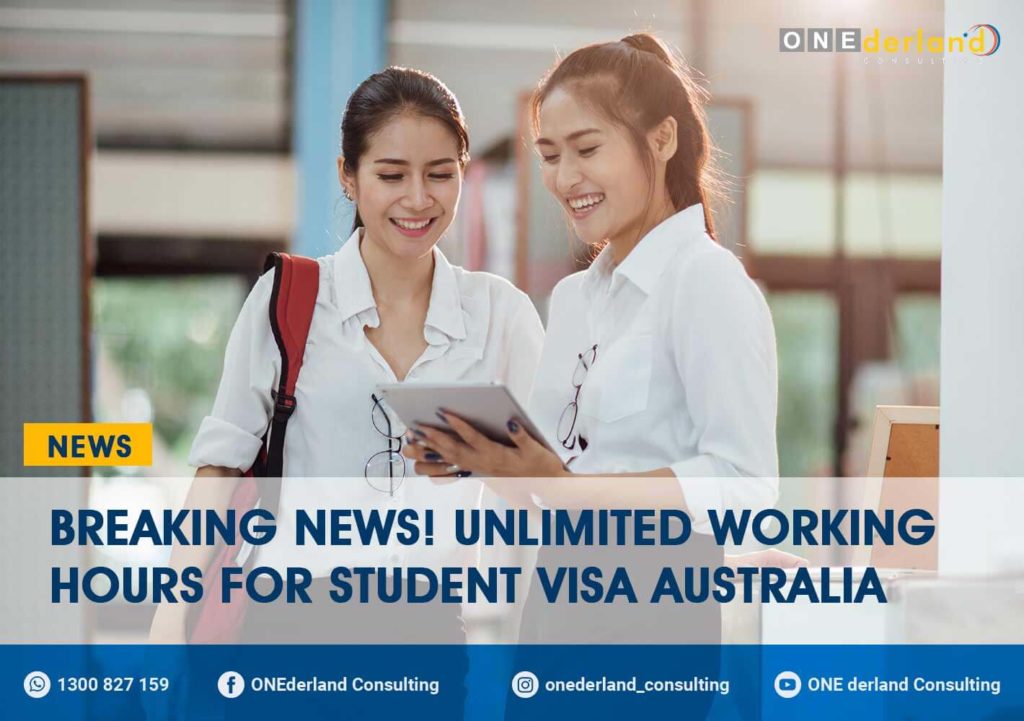 BREAKING NEWS! Unlimited Working Hours for Student Visa Australia
