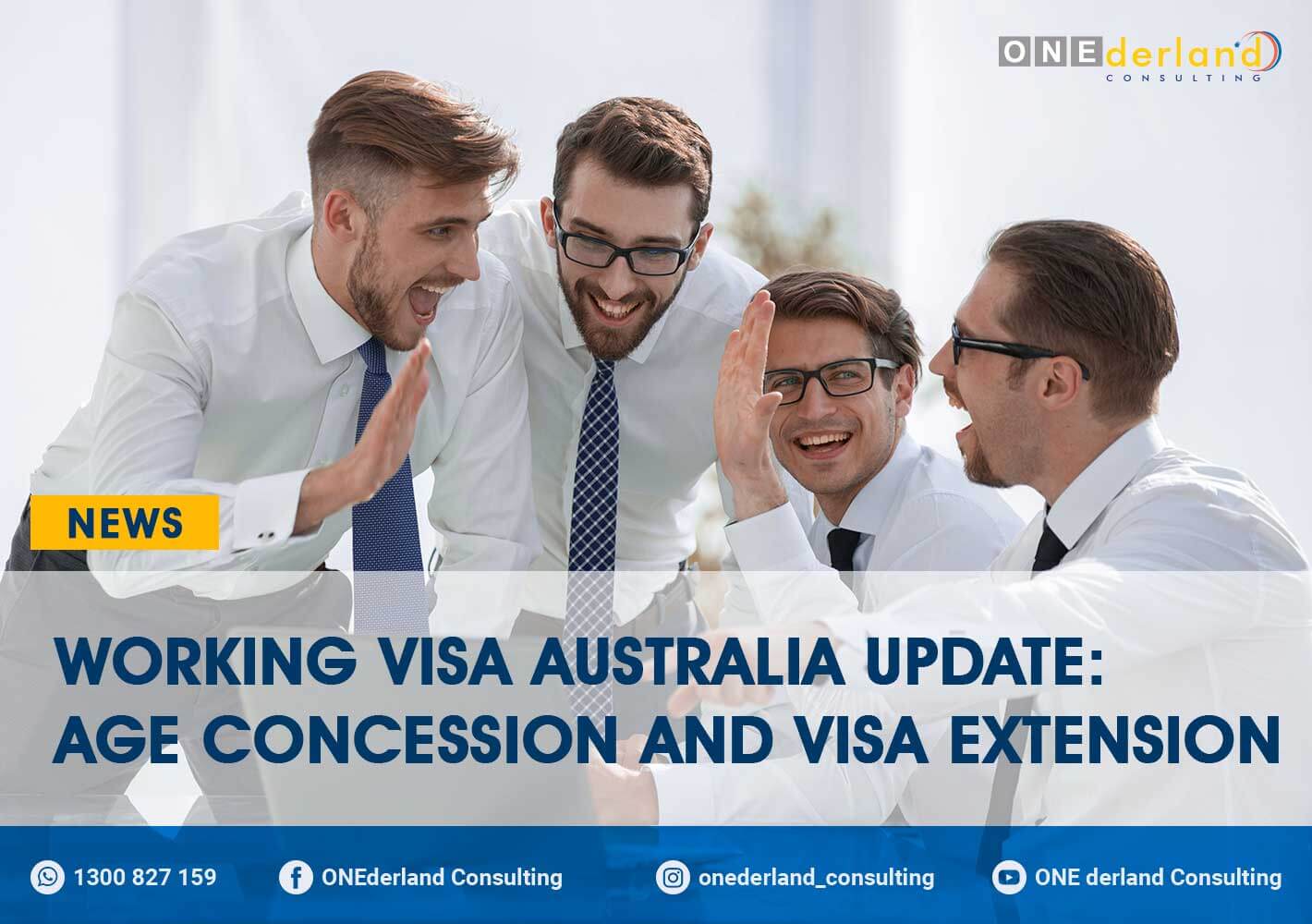 Update for Working Visa Australia: Age Concession for Visa 457 and Visa Extension for Visa 482