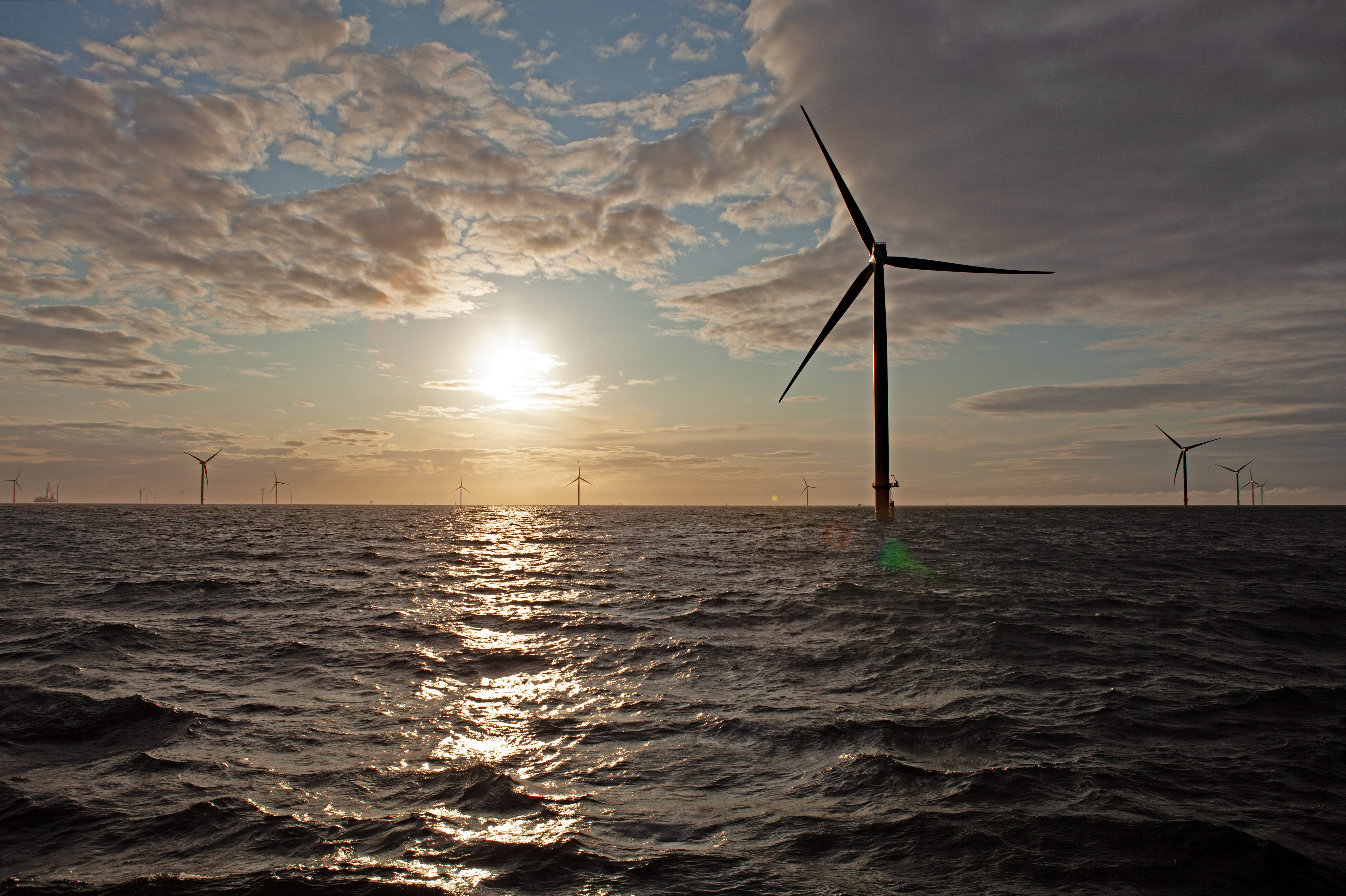 Hornsea 1 turbines in the North Sea