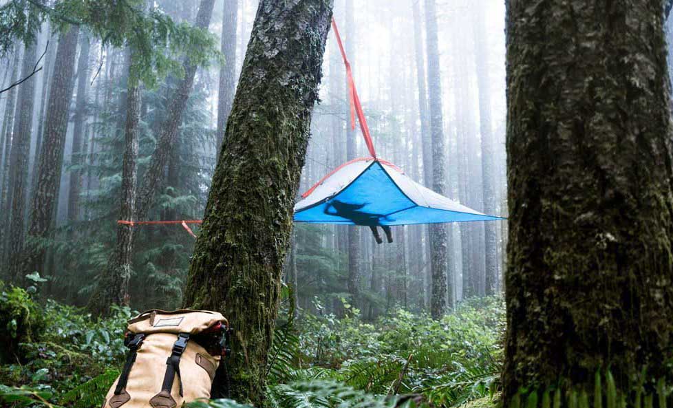 suspended tent