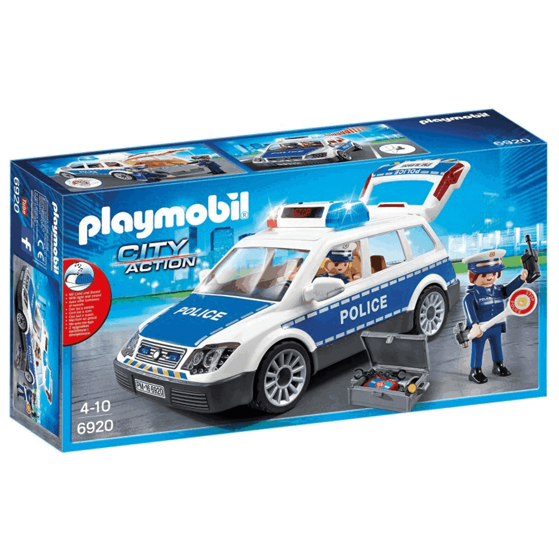 Playmobil - Περιπολικό Όχημα Με Φάρο Και Σειρήνα