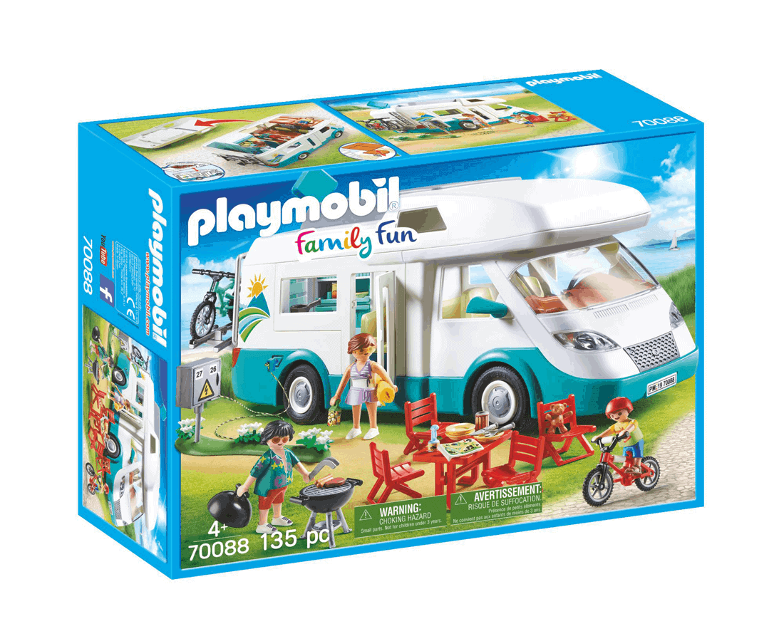 Playmobil - Αυτοκινούμενο Οικογενειακό Τροχόσπιτο