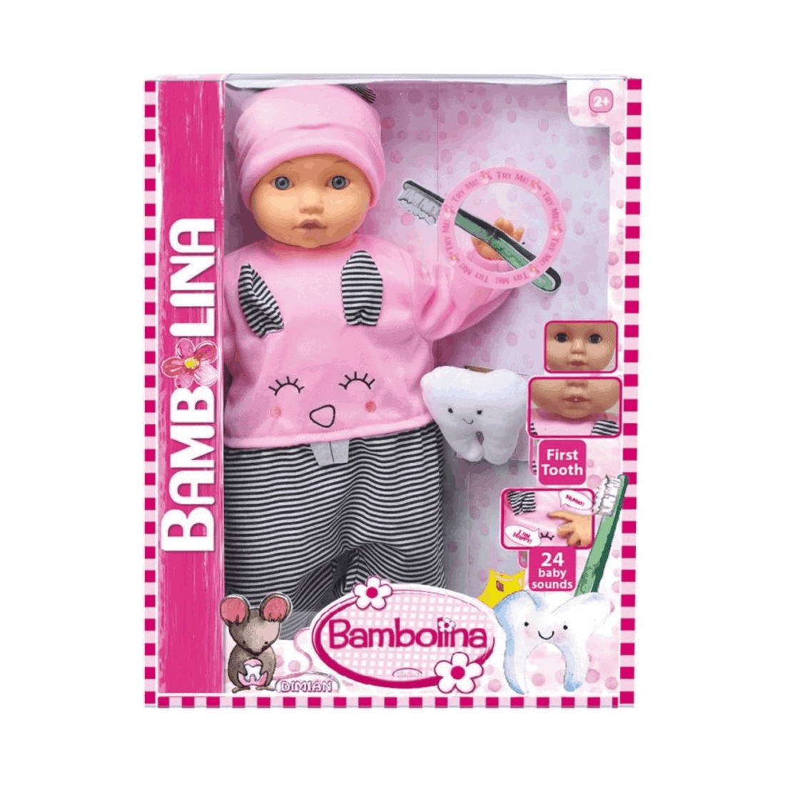 Κούκλα Μωρό Bambolina - Το Πρώτο Μου Δοντάκι
