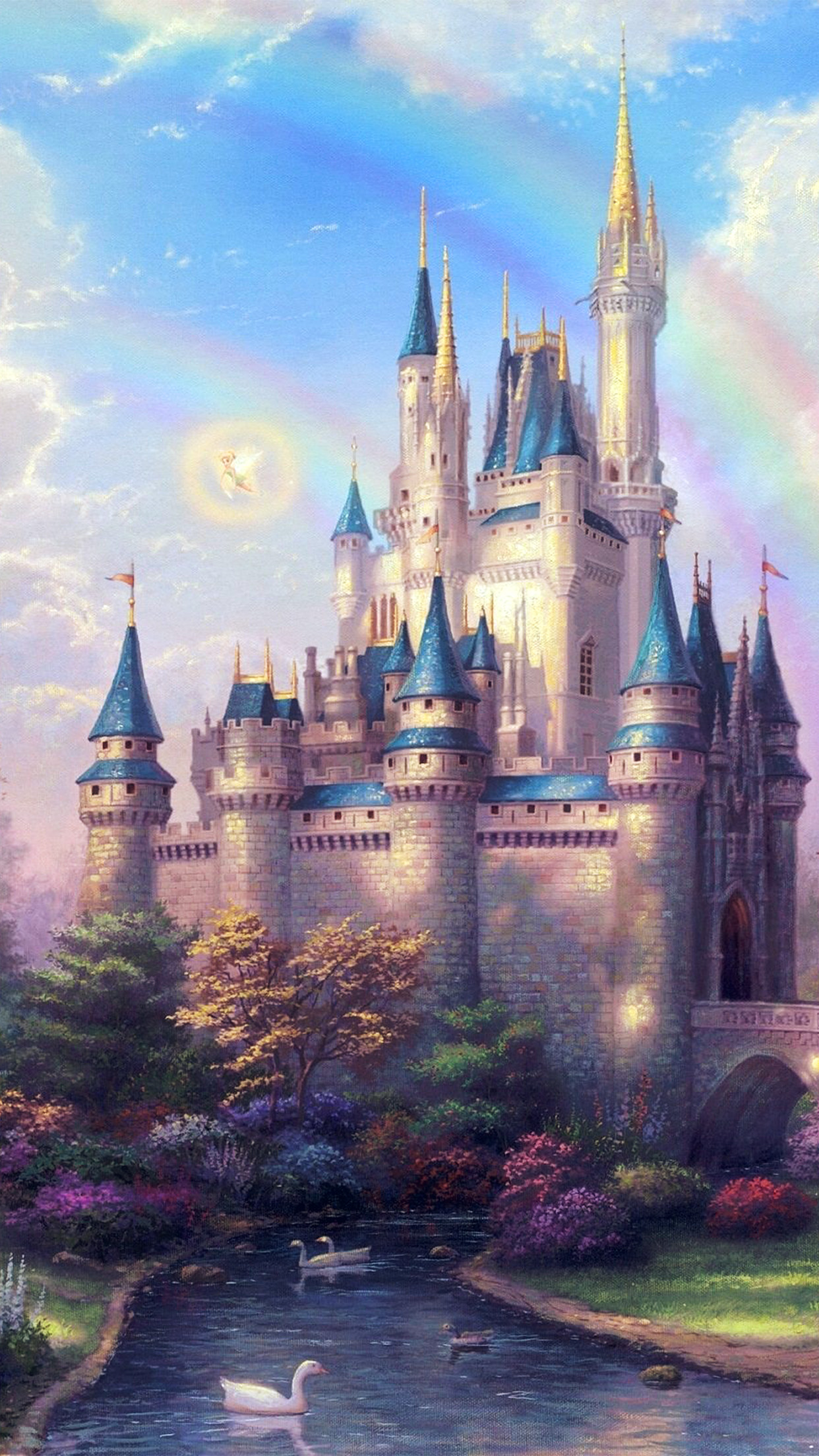 Iphone Disney Castle Christmas Wallpaper